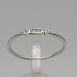 Mix-Diamond Band in 14K White Gold